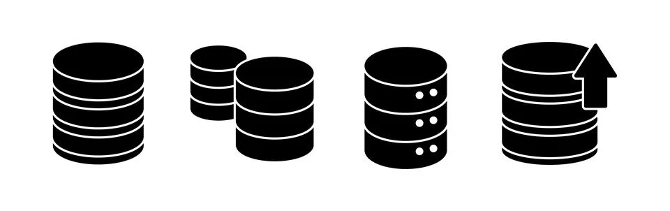 Database icon vector. server icon. storage Stock Illustration