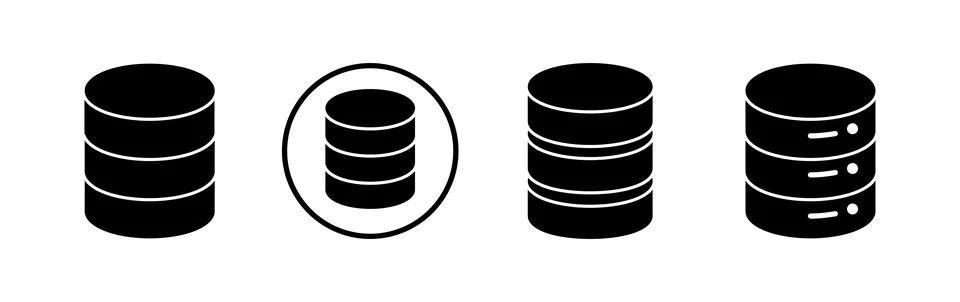 Database icon vector. server icon. storage Stock Illustration