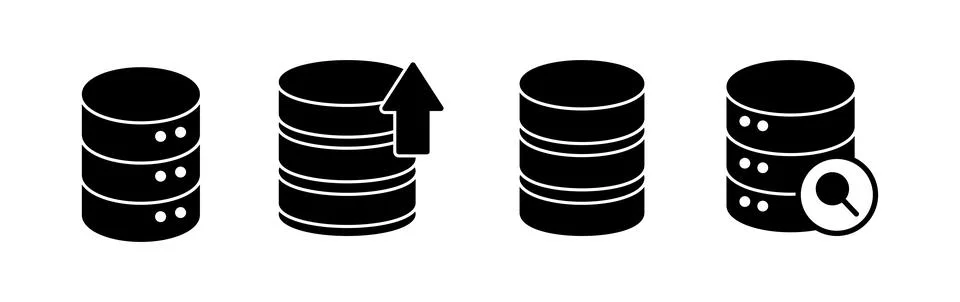 Database icon vector. server icon. storage Stock Illustration
