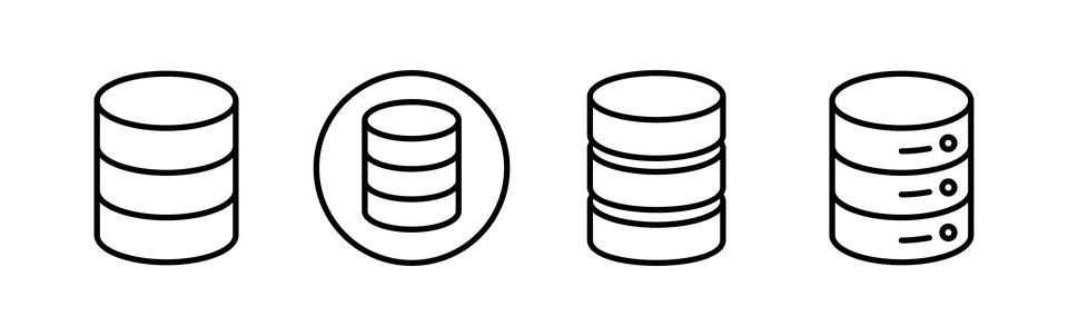 Database icon vector. server icon. storage Stock Illustration