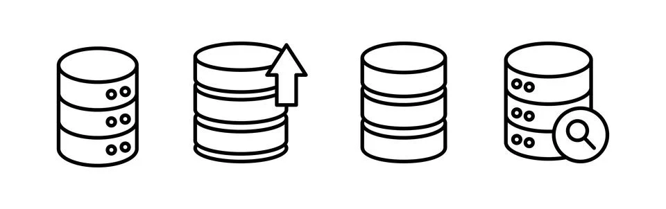 Database icon vector. server icon. storage Stock Illustration