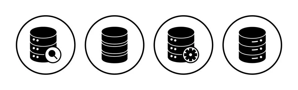 Database icon vector. server icon. storage Stock Illustration