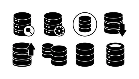 Database icon vector. server icon. storage イラスト素材