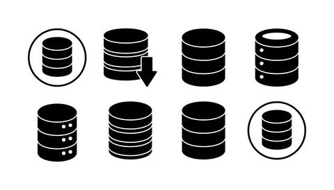 Database icon vector. server icon. storage Stock Illustration