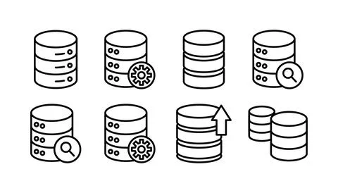 Database icon vector. server icon. storage イラスト素材