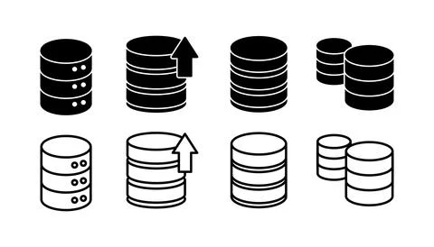 Database icon vector. server icon. storage イラスト素材