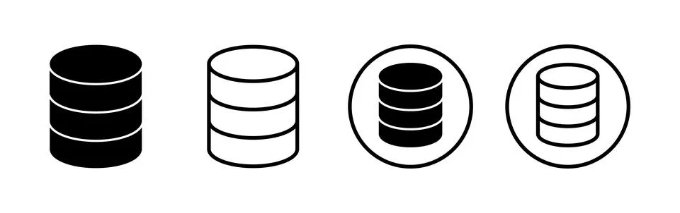 Database icon vector. server icon. storage 스톡 일러스트