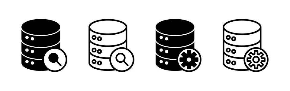Database icon vector. server icon. storage Stock Illustration