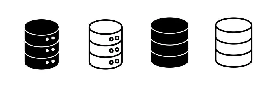 Database icon vector. server icon. storage Stock Illustration