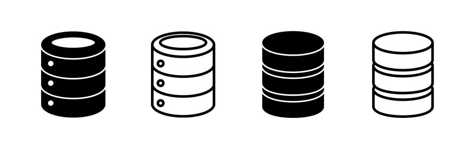 Database icon vector. server icon. storage Stock Illustration