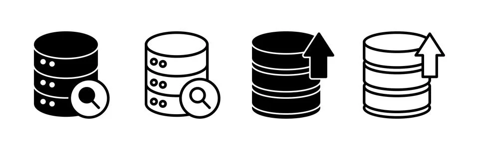 Database icon vector. server icon. storage Stock Illustration