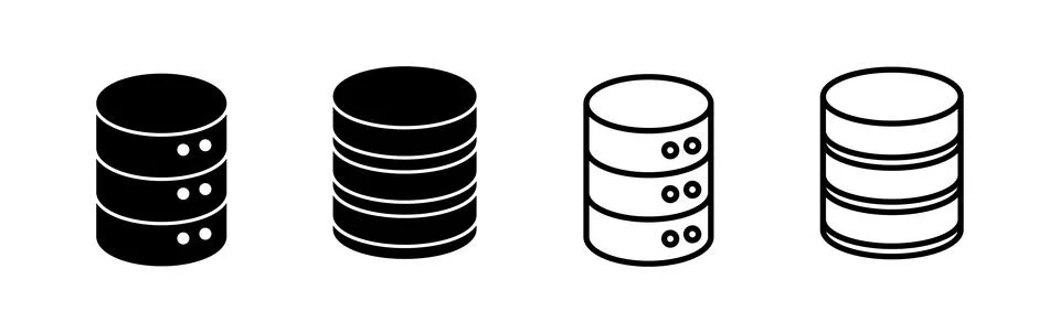 Database icon vector. server icon. storage Stock Illustration