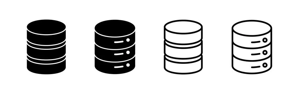 Database icon vector. server icon. storage Stock Illustration
