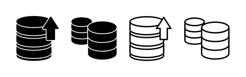 Database icon vector. server icon. storage Stock Illustration