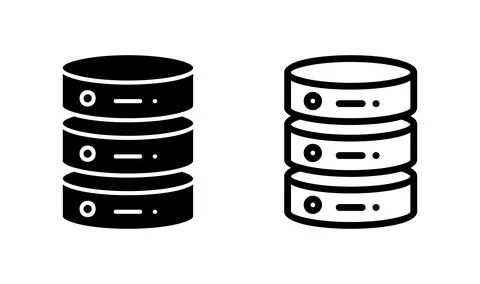 Database icon vector. server icon. storage Stock Illustration