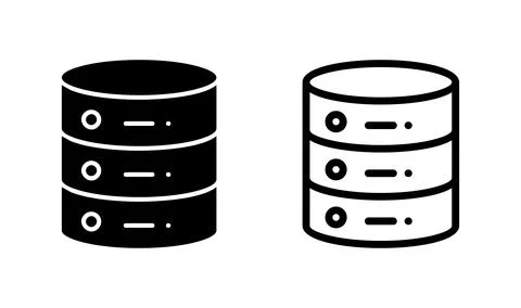Database icon vector. server icon. storage Stock Illustration