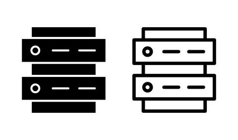 Database icon vector. server icon. storage Stock Illustration