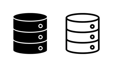 Database icon vector. server icon. storage イラスト素材