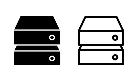Database icon vector. server icon. storage イラスト素材