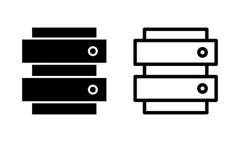 Database icon vector. server icon. storage イラスト素材