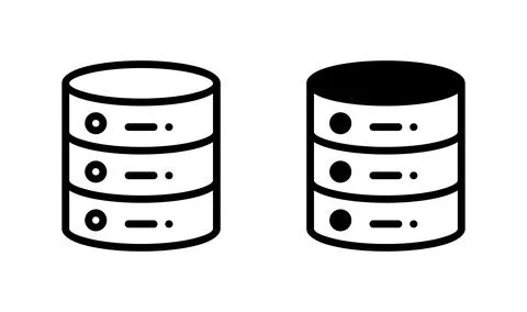 Database icon vector. server icon. storage Stock Illustration