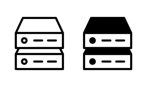 Database icon vector. server icon. storage Stock Illustration