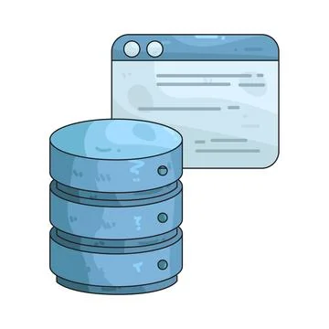 Database illustration Stock Illustration