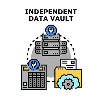Database independent data vault administration strategy Stock Illustration