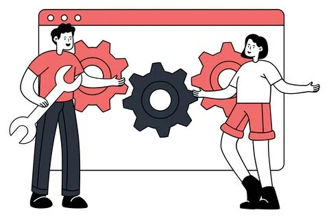 Database Integrationillustration Stock Illustration