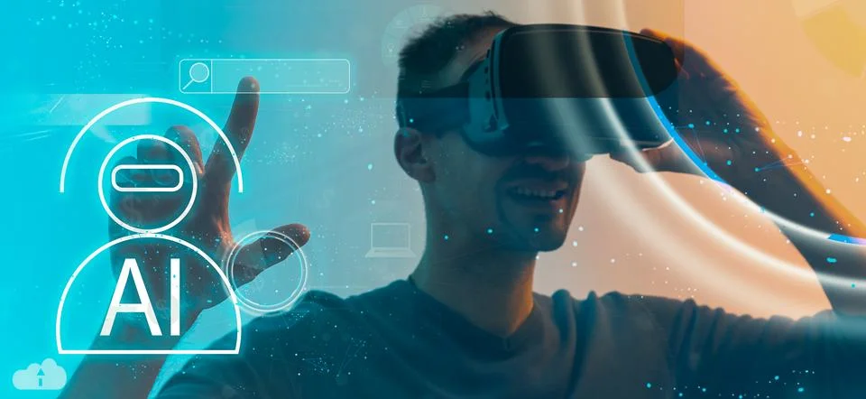 Database with intelligent system, future technology, technical progress, smart Stock Photos