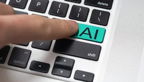 Database with intelligent system, future technology, technical progress, smart Stock Photos