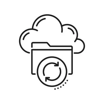Database, network server and cloud storage icon 스톡 일러스트