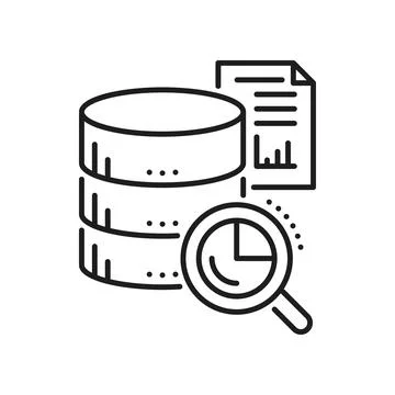 Database, network server, cloud storage line icon イラスト素材