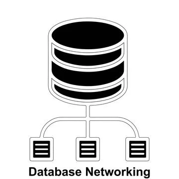 Database networking vector icon design. Stock Illustration