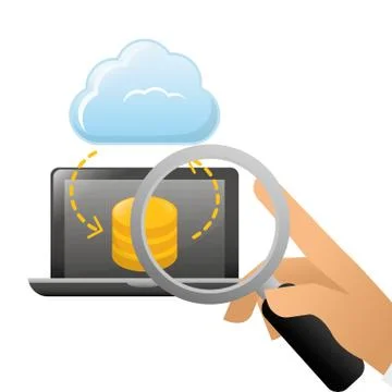 Database optimization and tuning icon 스톡 일러스트