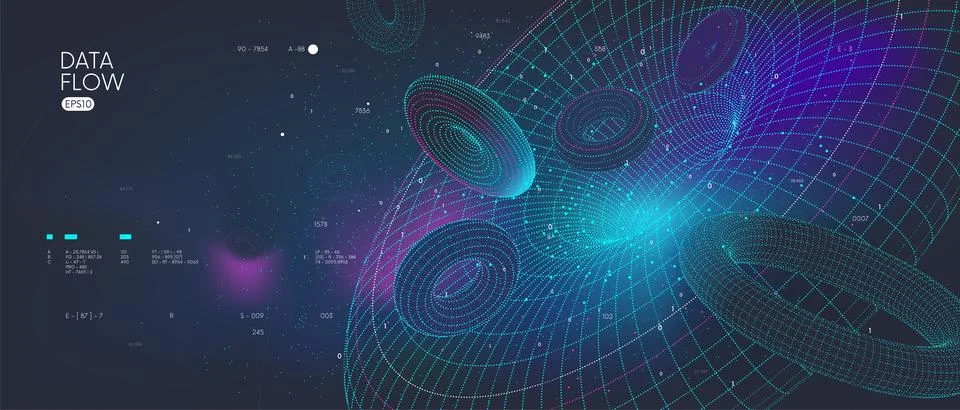 Database organization visualization analytics and statistics of digital inf.. Stock Illustration