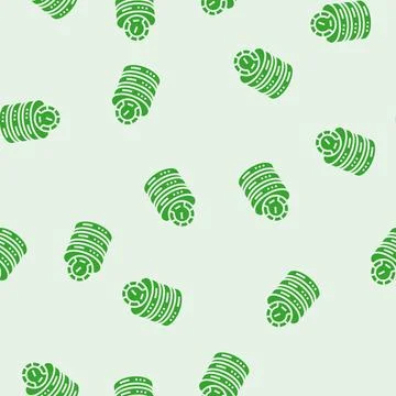 Database performance glyph seamless pattern Illustrazione stock