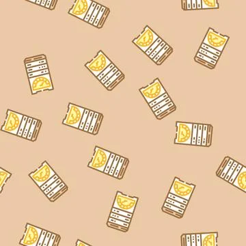 Database performance vector seamless pattern 스톡 일러스트