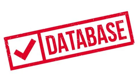 Database rubber stamp Stock Illustration
