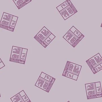 Database scripts line seamless pattern Stock Illustration