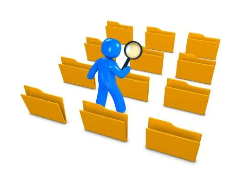 Database search Stock Illustration