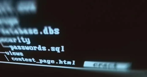 Database security and password cracking Stock Footage 321761165