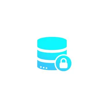 Database security icon 스톡 일러스트