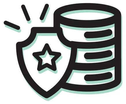 Database Security Icon Stock Illustration