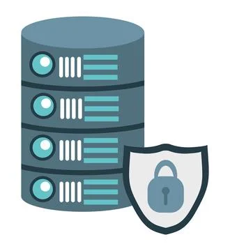 Database security illustration 스톡 일러스트