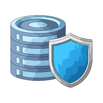 Database security illustration イラスト素材