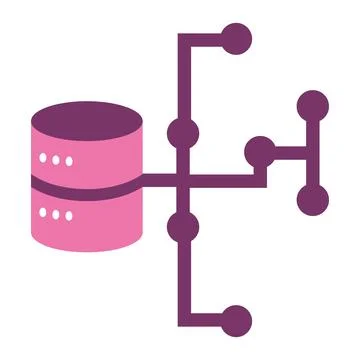 Database server and circuit Stock Illustration
