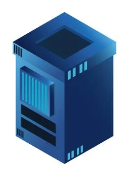 Database server and computing technology Stock Illustration