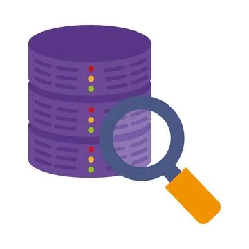 Database server and loupe イラスト素材