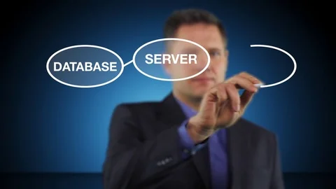 Database, Server And Mobile Technology Make Up Cloud Computing Stock Footage 72485325